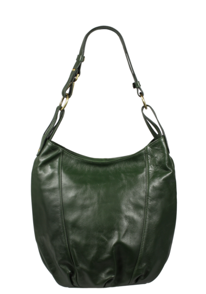 Zelená kožená kabelka Lagia Verde Scura