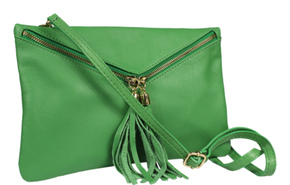 Malá Italská kožená kabelka Maida Verde Taschino