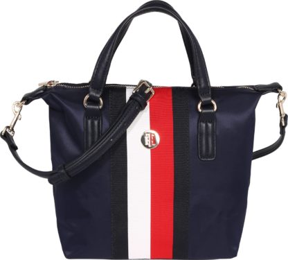 TOMMY HILFIGER Kabelka 'Poppy' červená / bílá / tmavě modrá