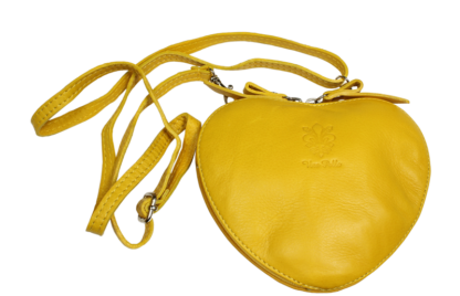 Malá žlutá kabelka Cuore Gialla