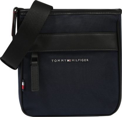 TOMMY HILFIGER Taška přes rameno černá / tmavě modrá