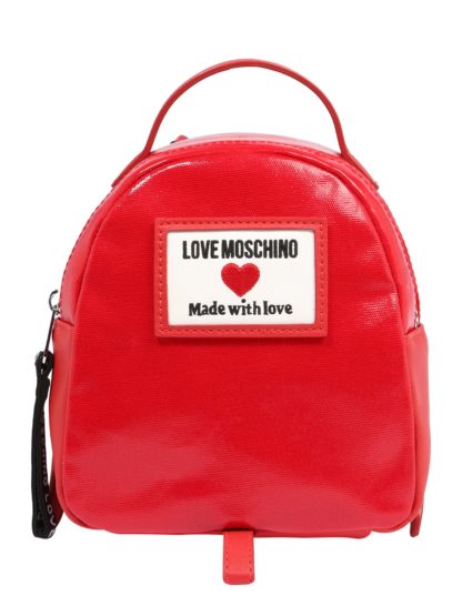 Love Moschino Batoh světle červená / bílá / černá