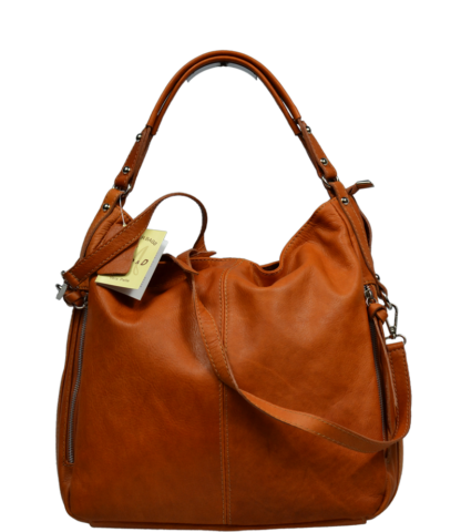 Italské kožené kabelky Gemma Camel