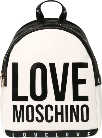 Love Moschino Rucksack bílá / černá