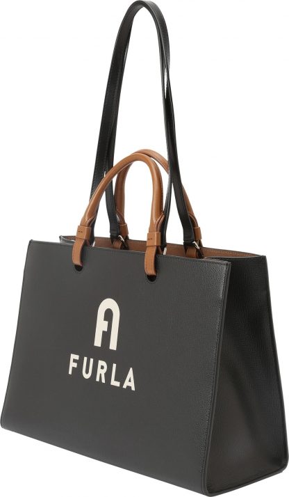 FURLA Kabelka 'VARSITY' černá / bílá