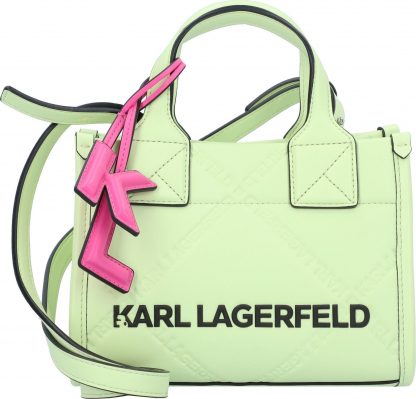 Karl Lagerfeld Kabelka 'Skuare' světle zelená / pink / černá