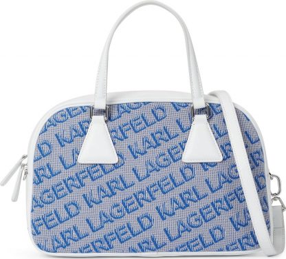 Karl Lagerfeld Kabelka modrá / šedá / bílá