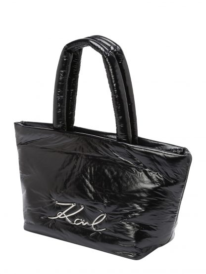 Nákupní taška Karl Lagerfeld černá / bílá