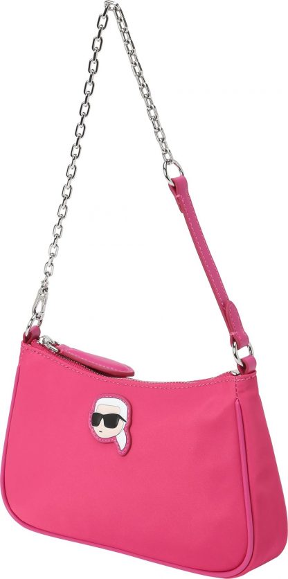 Taška přes rameno Karl Lagerfeld béžová / pink / černá / bílá