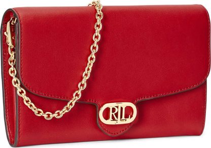 Taška přes rameno 'ADAIR' Lauren Ralph Lauren zlatá / červená