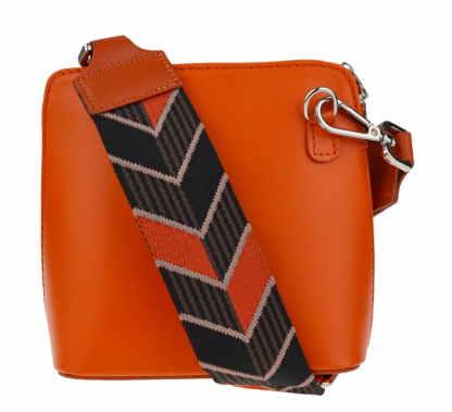 Malá kožená kabelka přes rameno Grana Arancione