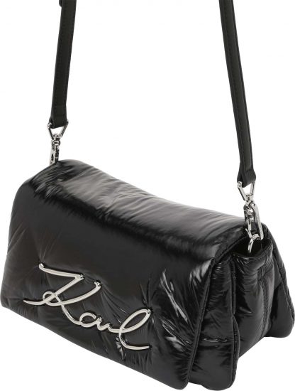 Taška přes rameno Karl Lagerfeld černá / stříbrná