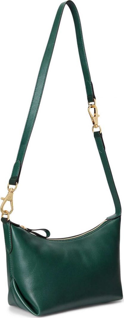 Taška přes rameno 'KASSIE' Lauren Ralph Lauren smaragdová