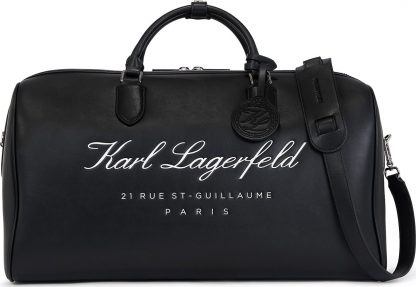 Taška Weekender ' Hotel Karl ' Karl Lagerfeld černá / bílá