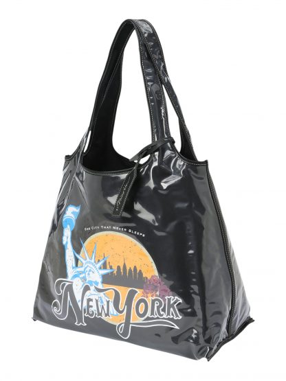 Nákupní taška 'WE ARE NY' 3.1 phillip lim světlemodrá / oranžová / černá / bílá