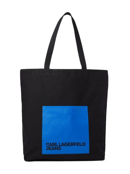 Nákupní taška KARL LAGERFELD JEANS modrá / černá
