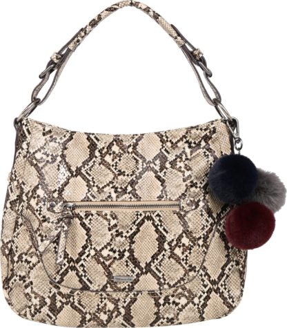TAMARIS Kabelka 'MEI Hobo Bag ' béžová / hnědá