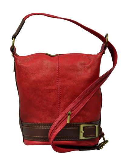 Kožená kabelka crossbody Adele Rossa