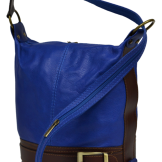 Kožená kabelka crossbody Adele Blu Marina