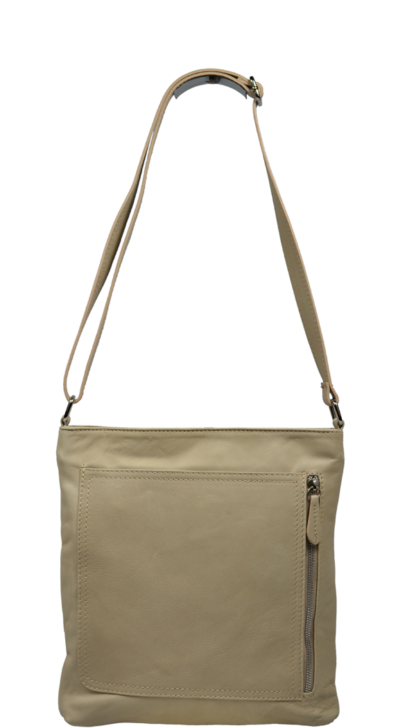 Elegantní kožená kabelka Flora Beige