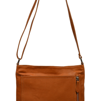 Kožené kabelky crossbody Flora Camel