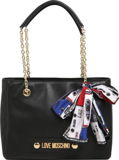 Love Moschino Kabelka 'BORSA SMALL GRAIN PU NERO' černá