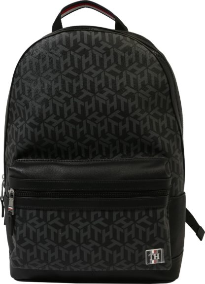 TOMMY HILFIGER Batoh 'Coated' šedý melír / černá