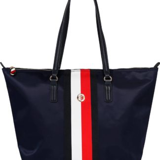 TOMMY HILFIGER Nákupní taška bílá / tmavě modrá / červená