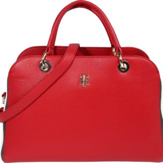 TOMMY HILFIGER Kabelka červená / bílá / tmavě modrá