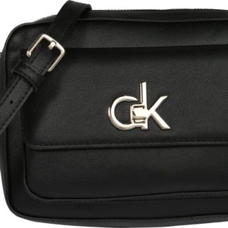 Calvin Klein Brašna na kameru 'RE-LOCK CAMERA BAG W/FLAP PKT LG' černá