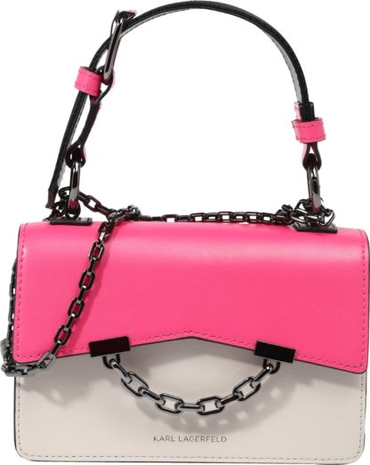 Karl Lagerfeld Kabelka pink / černá / světle šedá