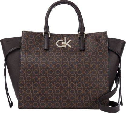 Calvin Klein Kabelka tmavě hnědá / světle hnědá