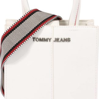 Tommy Jeans Kabelka režná / červená / stříbrná