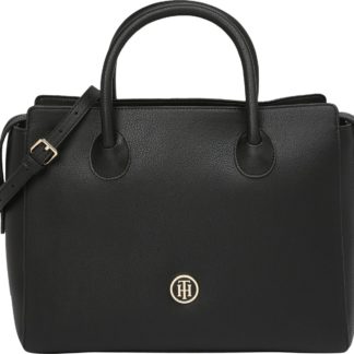 TOMMY HILFIGER Kabelka černá / zlatá