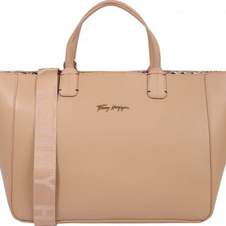 TOMMY HILFIGER Kabelka tmavě béžová