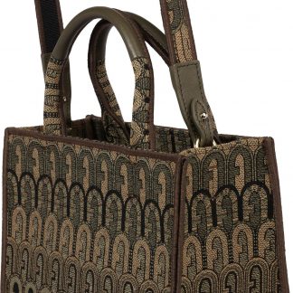 FURLA Kabelka světle béžová / khaki / černá