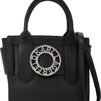Karl Lagerfeld Kabelka 'Disk Small' černá / stříbrná