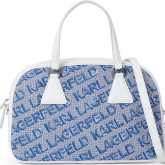 Karl Lagerfeld Kabelka modrá / šedá / bílá
