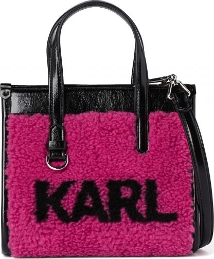 Karl Lagerfeld Kabelka fuchsiová / černá
