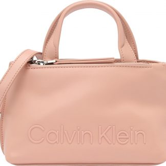 Kabelka Calvin Klein růžová / stříbrná