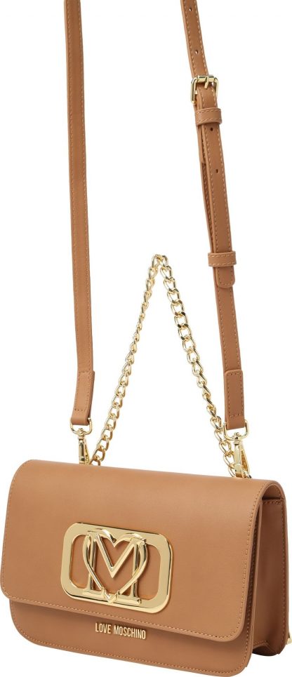 Kabelka Love Moschino velbloudí / zlatá